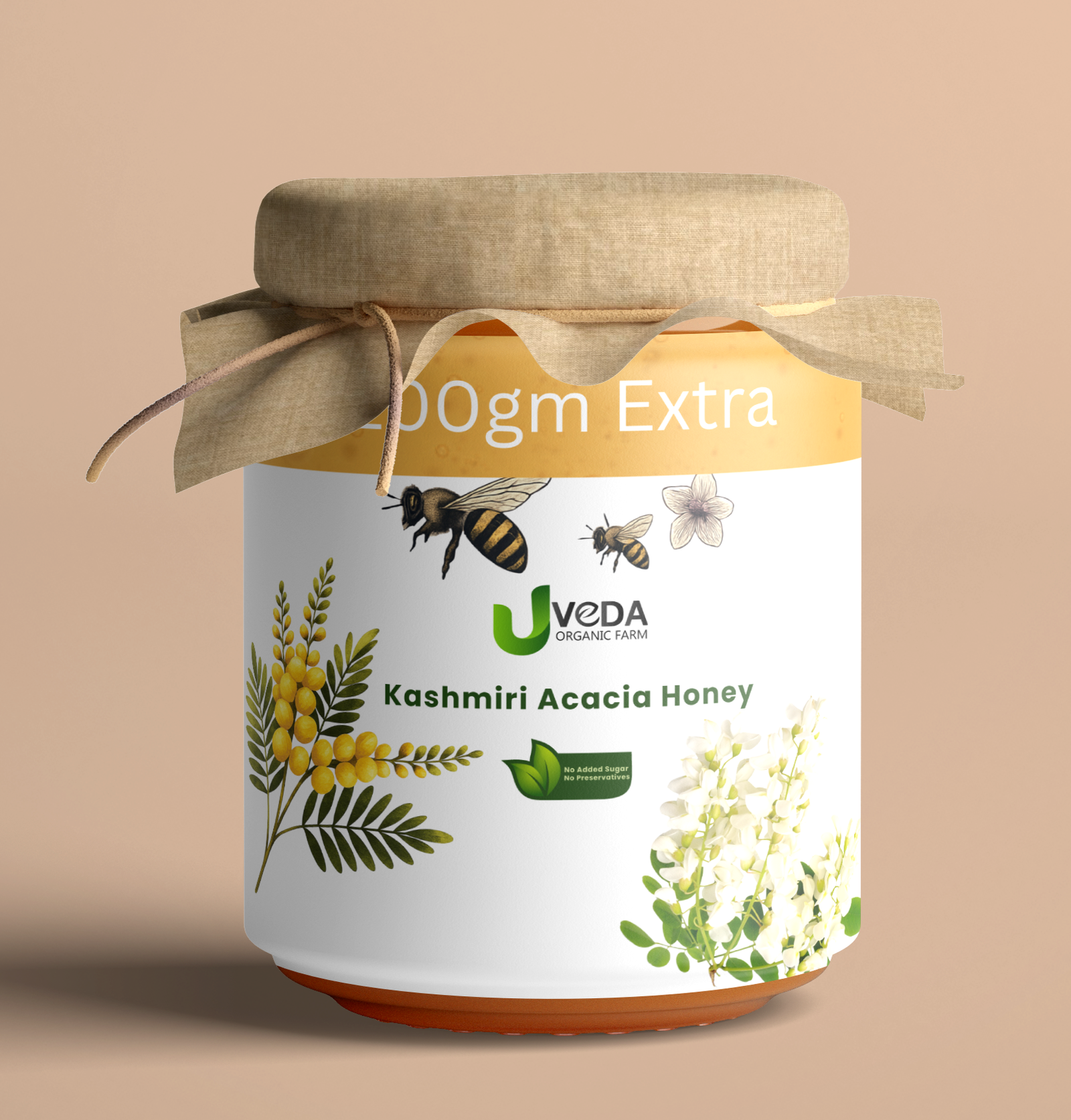 Pure Organic Kashmiri Acacia Honey